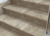 Комплект плинтусов для лестницы Bremen Sand. SDS Keramik