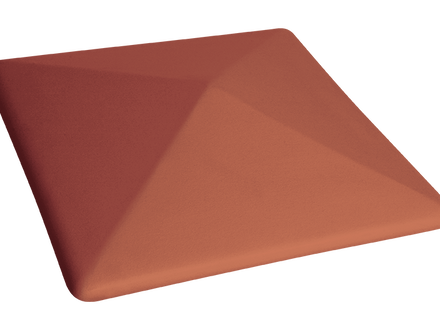 Клинкерная крышка столба 01 Ruby red
