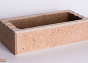 Кирпич антик тычковой стандартный для заборов и перегородок половинка BZC-12 Brick House
