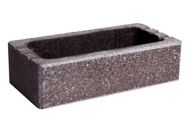 Заборный 2-стороний полированный Парадиз коричневый Brick House